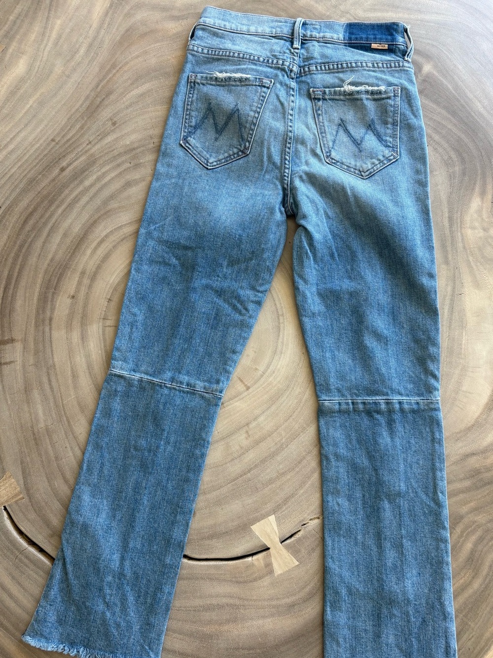 MOTHER “High Waisted Rascal Zip Step Fray” Size 24 - Picture 7 of 10